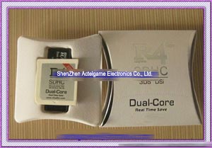 R4iSDHC white dual core 3ds game card 3ds flash card